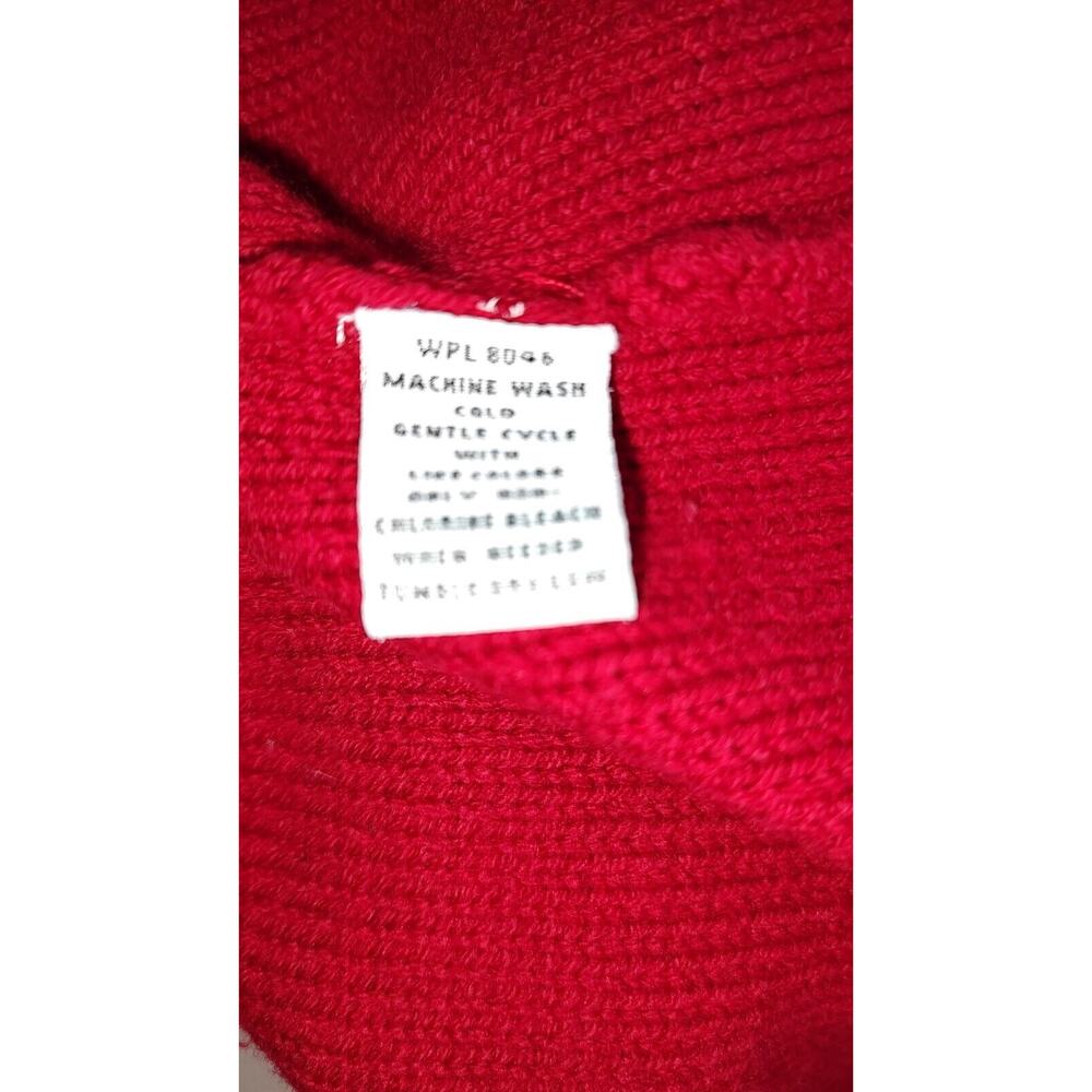 Style & Co. Woman's Red Pullover Sweater Size M Cable Knit Stretch 3 knit Styles - Picture 11 of 11